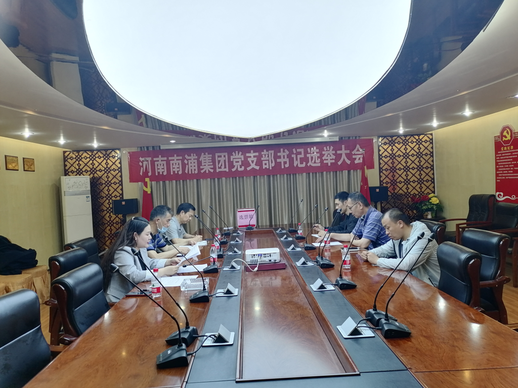热烈祝贺河南南浦集团党支部书记选举大会圆满成功